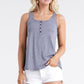 Ninexis Square Neck Half Button Tank