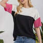 Celeste Full Size Ribbed Color Block T-Shirt