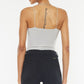 Kancan High Rise Raw Hem Denim Shorts