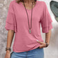 V-Neck Half Sleeve Blouse
