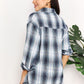 Plaid Dropped Shoulder Shirt