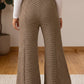 Stripe Patchwork Casual Wide Leg Pants