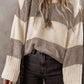 Color Block Round Neck Sweater