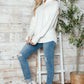Half Zip Long Sleeve Knit Top