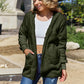 Full Size Teddy Hooded Jacket with Pockets