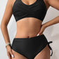 Scoop Neck Wide Strap Bikini Set