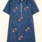 Sequin Football Denim Dress