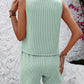 Round Neck Sleeveless Top and Shorts Set