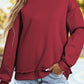 Oversize Mock Neck Sweatshirt