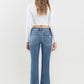 Lovervet Mid Rise Frayed Hem Jeans