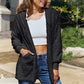 Full Size Teddy Hooded Jacket with Pockets