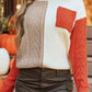 Colorblock Patch Sweater