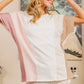 BiBi Color Block Short Sleeve T-Shirt