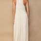 POL Sleeveless Back Zipper Front Slit Maxi Dress