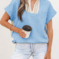 Crochet Lace Accent Blouse