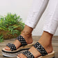 Polka Dot Platform Buckle Shoes