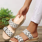 Polka Dot Platform Buckle Shoes
