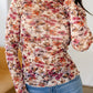 Scalloped Floral Mesh Top RTS
