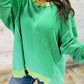 Twisted Rib Loose Knit Top