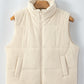 Corduroy Zip Up Puffer Vest
