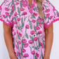 Pink Floral Lace Blouse FB