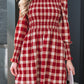 Red Plaid Mini Dress