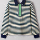 Striped V Neck Top