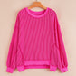 Twisted Rib Loose Knit Top