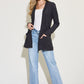 Zenana Open Front Long Sleeve Cardigan