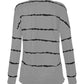 Striped Round Neck Sweatshirt