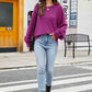Round Neck  Long Sleeve Sweater