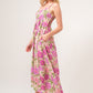 And The Why Floral High-Low Hem Cami Dress