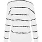 Striped Round Neck Sweatshirt