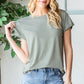 Reborn J Striped Round Neck Short Sleeve T-Shirt