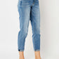 Judy Blue Full Size Cuffed Hem Slim Jeans