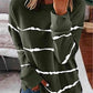 Striped Round Neck Sweatshirt