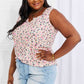 Heimish Full Size Printed Sleeveless Top