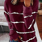 Striped Round Neck Sweatshirt