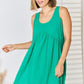 Zenana Swiss Dot Sleeveless Babydoll Dress
