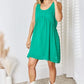 Zenana Swiss Dot Sleeveless Babydoll Dress