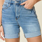 Judy Blue Full Size Tummy Control High Waist Denim Shorts