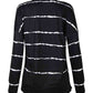 Striped Round Neck Sweatshirt