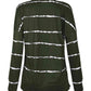 Striped Round Neck Sweatshirt